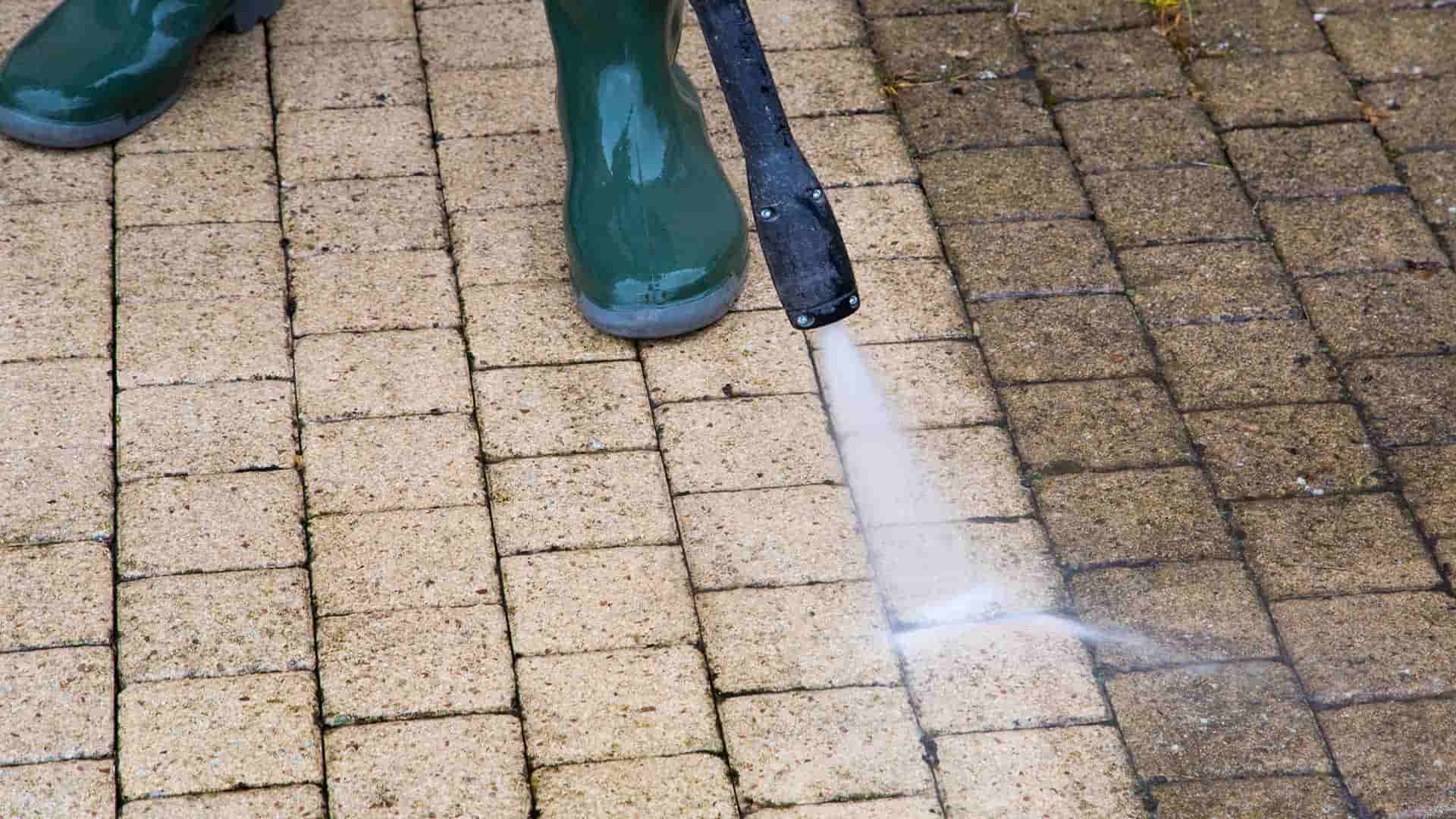 Sidewalk Pressure Washing Background Image
